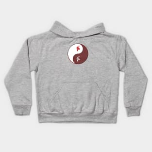 yin yang balance harmony design eastern philosophy Kids Hoodie